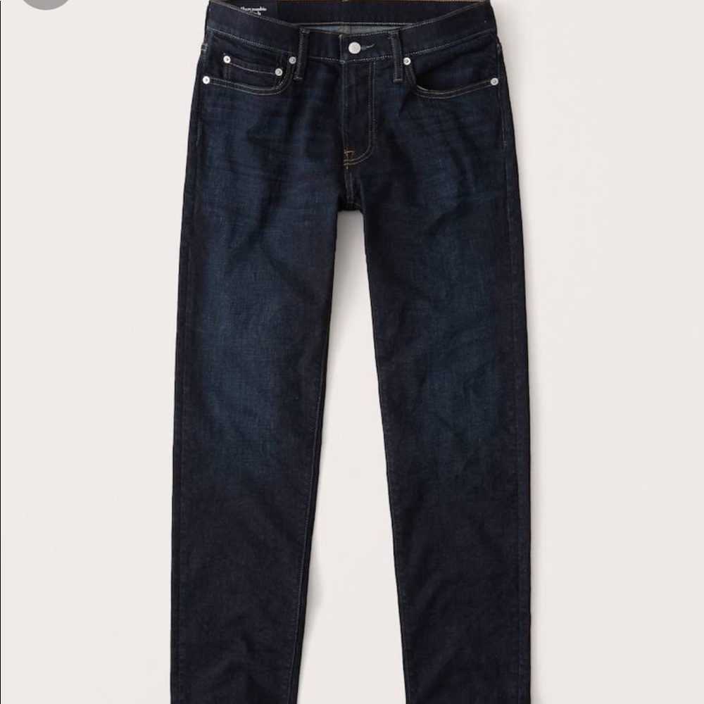 Abercrombie Men’s Skinny Jeans- dark wash